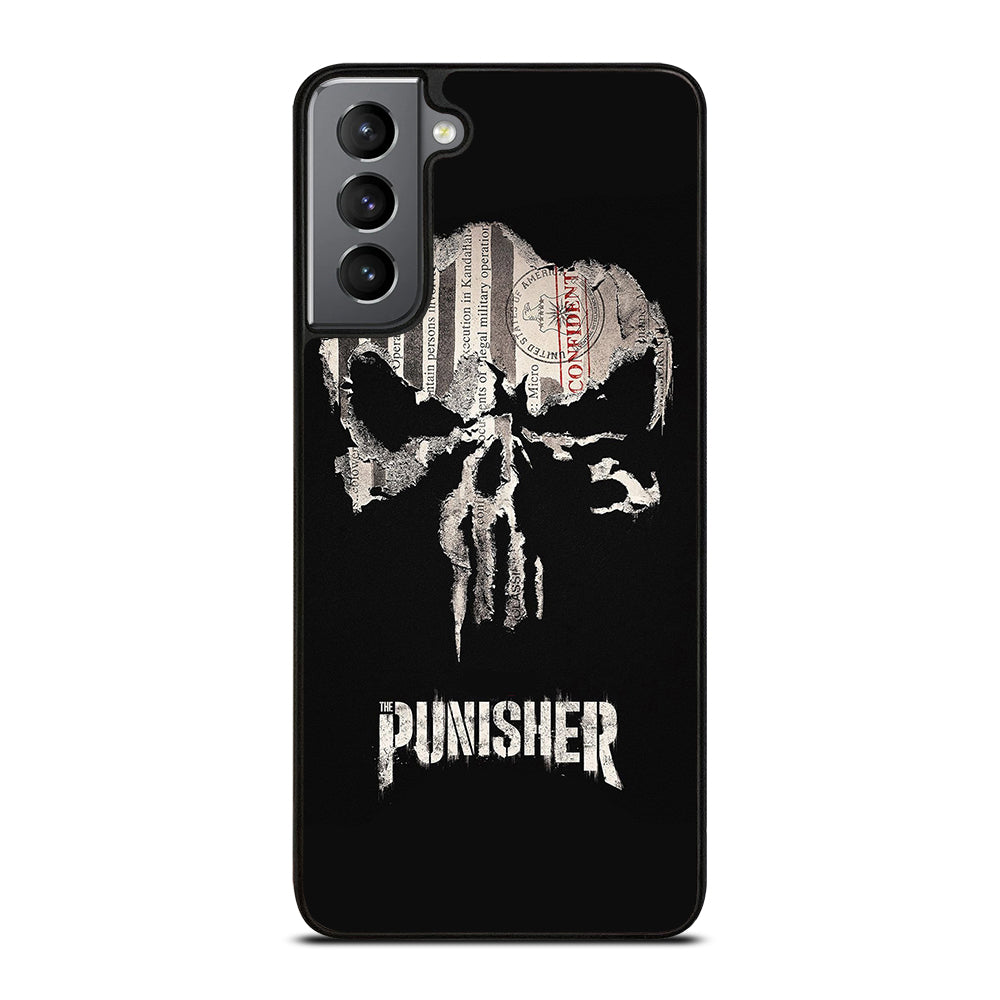 THE PUNISHER MARVEL BLACK LOGO Samsung Galaxy S21 Plus Case Cover