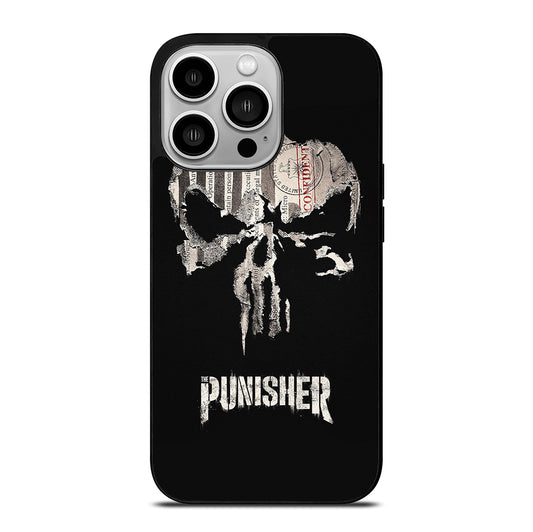 THE PUNISHER MARVEL BLACK LOGO iPhone 14 Pro Case Cover