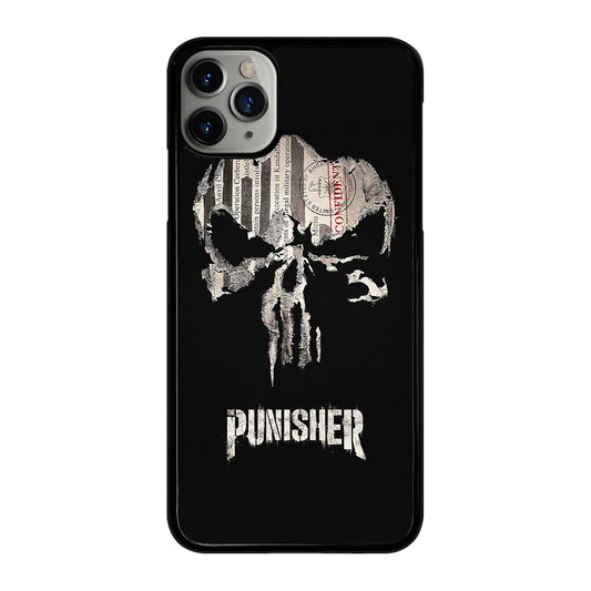 THE PUNISHER MARVEL BLACK LOGO iPhone 11 Pro Max Case Cover