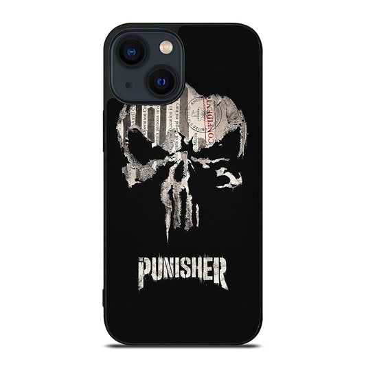 THE PUNISHER MARVEL BLACK LOGO iPhone 14 Plus Case Cover