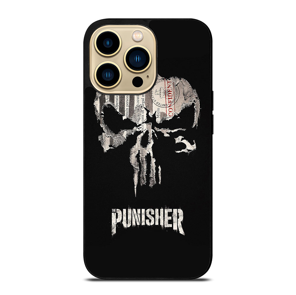 THE PUNISHER MARVEL BLACK LOGO iPhone 14 Pro Max Case Cover