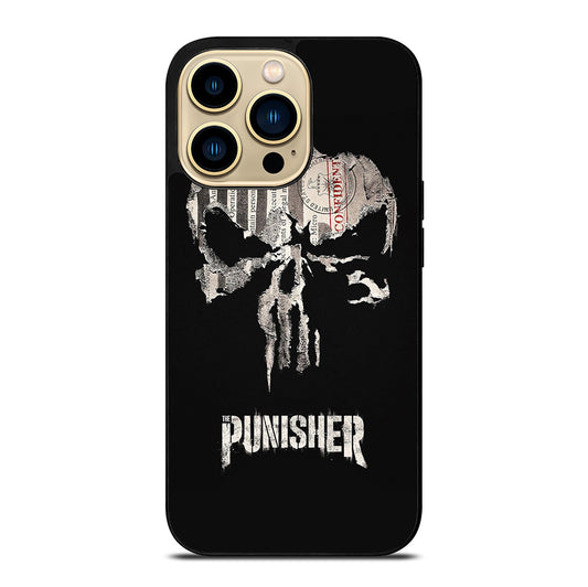 THE PUNISHER MARVEL BLACK LOGO iPhone 14 Pro Max Case Cover