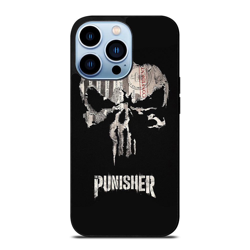 THE PUNISHER MARVEL BLACK LOGO iPhone 13 Pro Max Case Cover