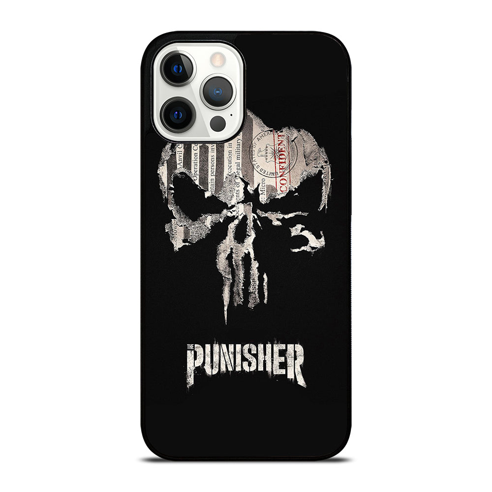 THE PUNISHER MARVEL BLACK LOGO iPhone 12 Pro Max Case Cover