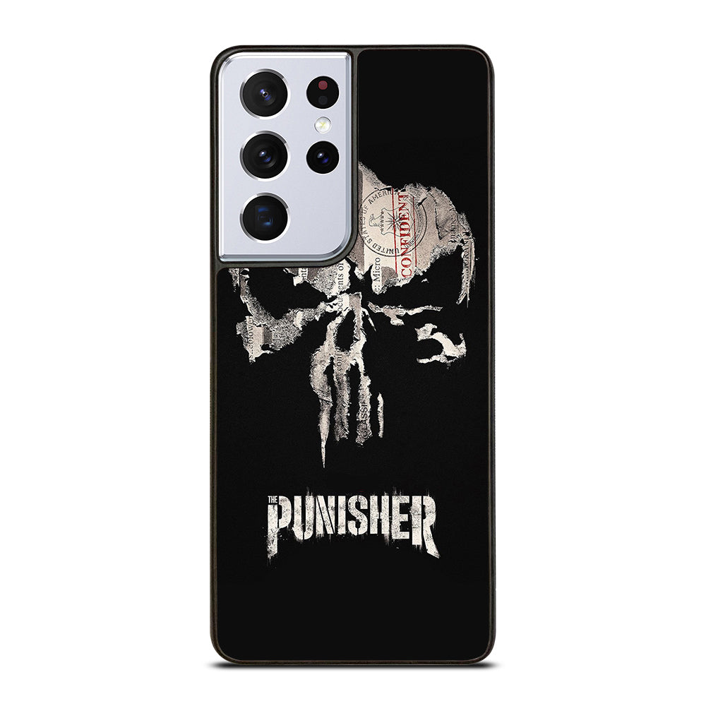THE PUNISHER MARVEL BLACK LOGO Samsung Galaxy S21 Ultra Case Cover