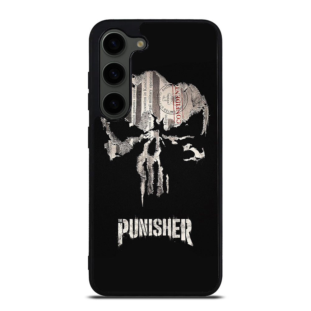 THE PUNISHER MARVEL BLACK LOGO Samsung Galaxy S23 Plus Case Cover