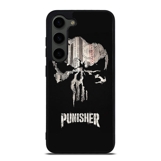 THE PUNISHER MARVEL BLACK LOGO Samsung Galaxy S23 Plus Case Cover
