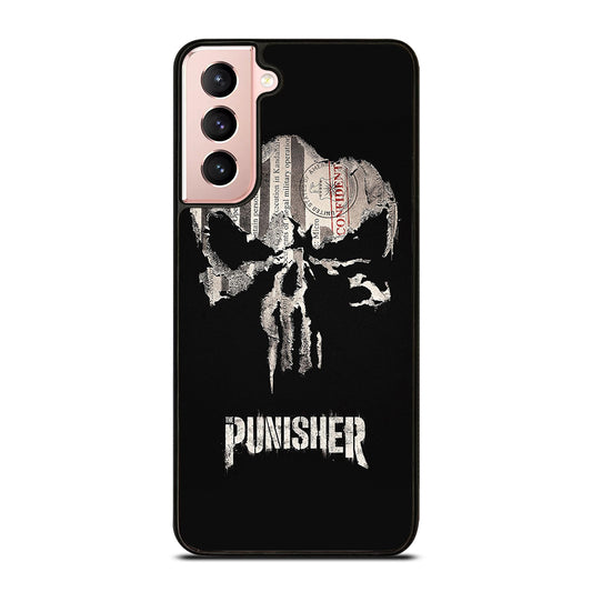 THE PUNISHER MARVEL BLACK LOGO Samsung Galaxy S21 Case Cover