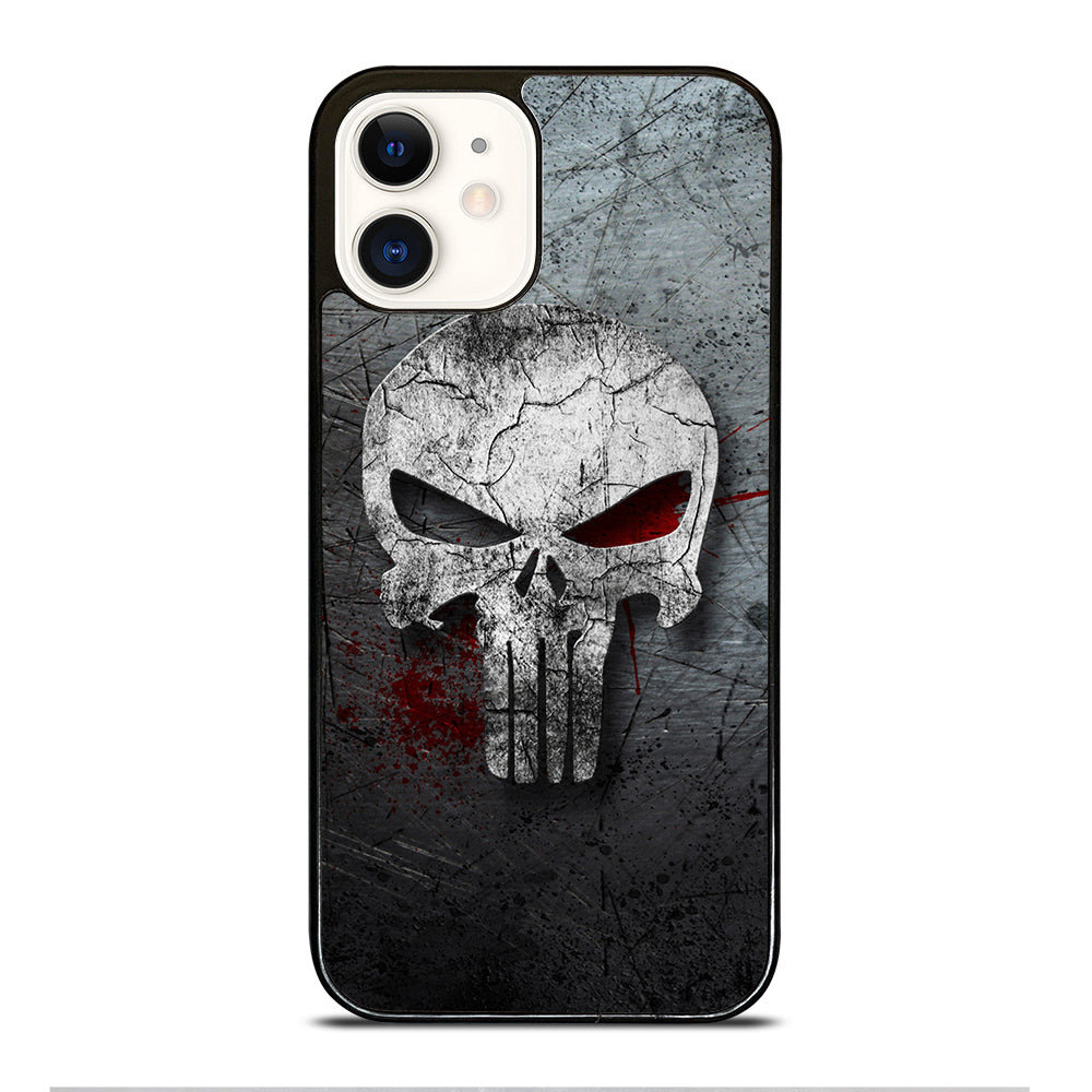 THE PUNISHER MARVEL METAL LOGO iPhone 12 Case Cover