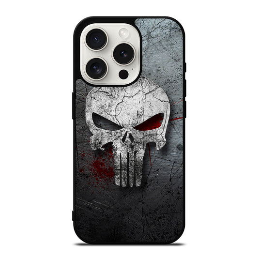 THE PUNISHER MARVEL METAL LOGO iPhone 15 Pro Case Cover