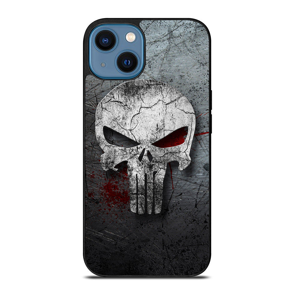 THE PUNISHER MARVEL METAL LOGO iPhone 14 Case Cover