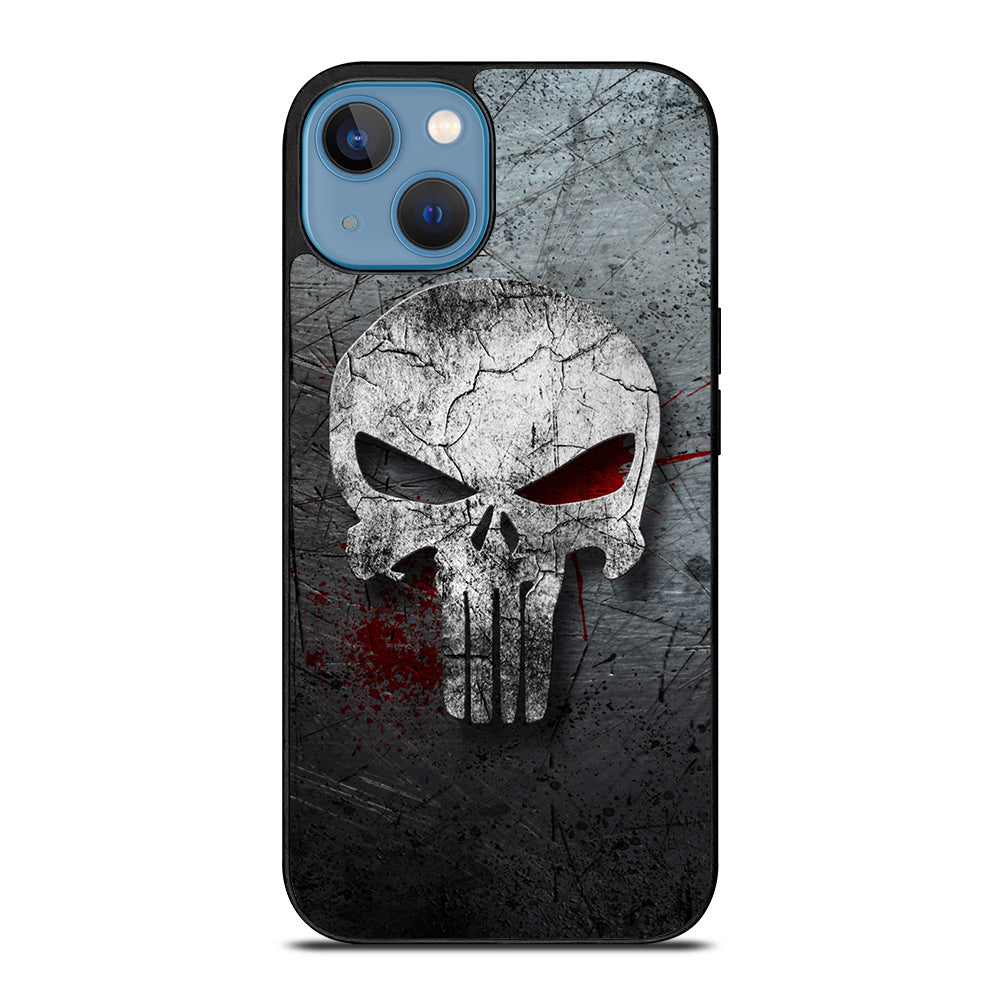 THE PUNISHER MARVEL METAL LOGO iPhone 13 Case Cover