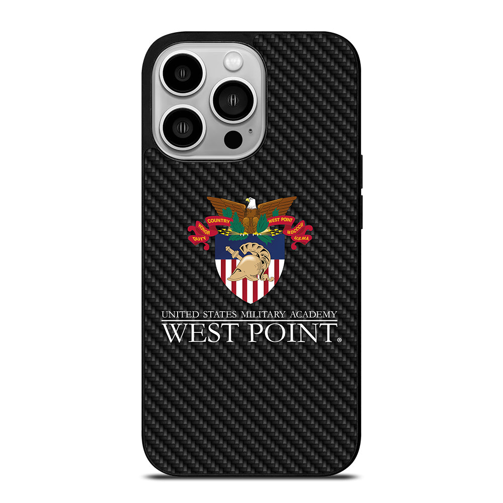 THE UNITED STATES MILITARY ACADEMY CARBON LOGO iPhone 14 Pro Case Cover