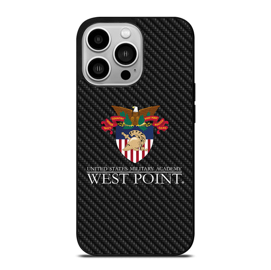 THE UNITED STATES MILITARY ACADEMY CARBON LOGO iPhone 14 Pro Case Cover
