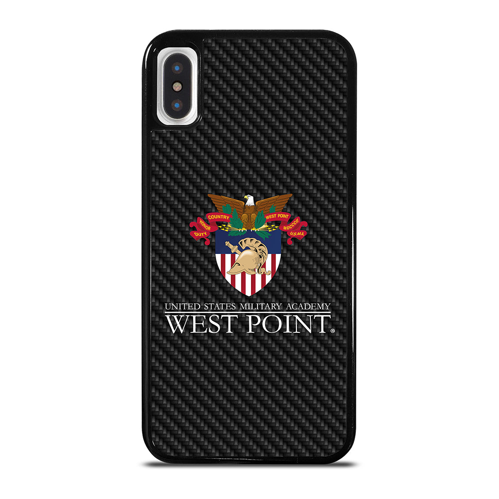 THE UNITED STATES MILITARY ACADEMY CARBON LOGO iPhone X / XS Case Cover