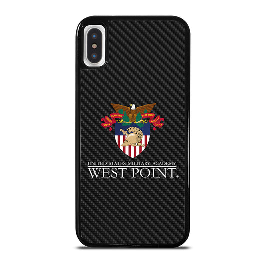 THE UNITED STATES MILITARY ACADEMY CARBON LOGO iPhone X / XS Case Cover