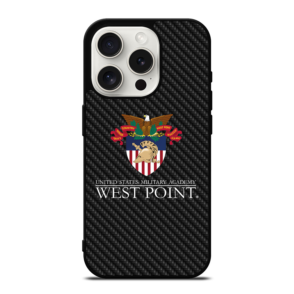 THE UNITED STATES MILITARY ACADEMY CARBON LOGO iPhone 15 Pro Case Cover