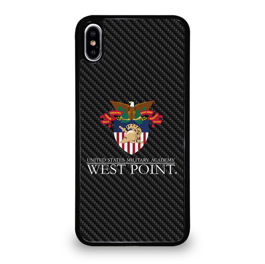 THE UNITED STATES MILITARY ACADEMY CARBON LOGO iPhone XS Max Case Cover