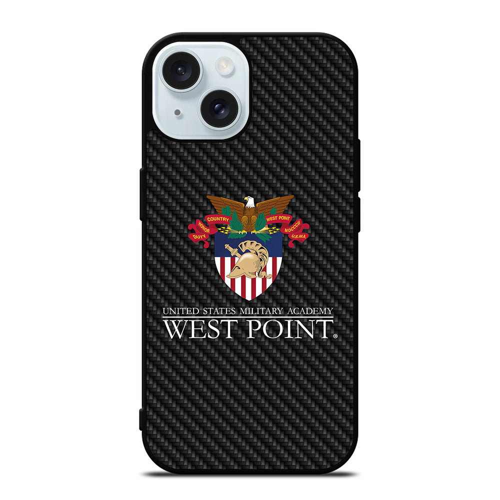 THE UNITED STATES MILITARY ACADEMY CARBON LOGO iPhone 15 Case Cover