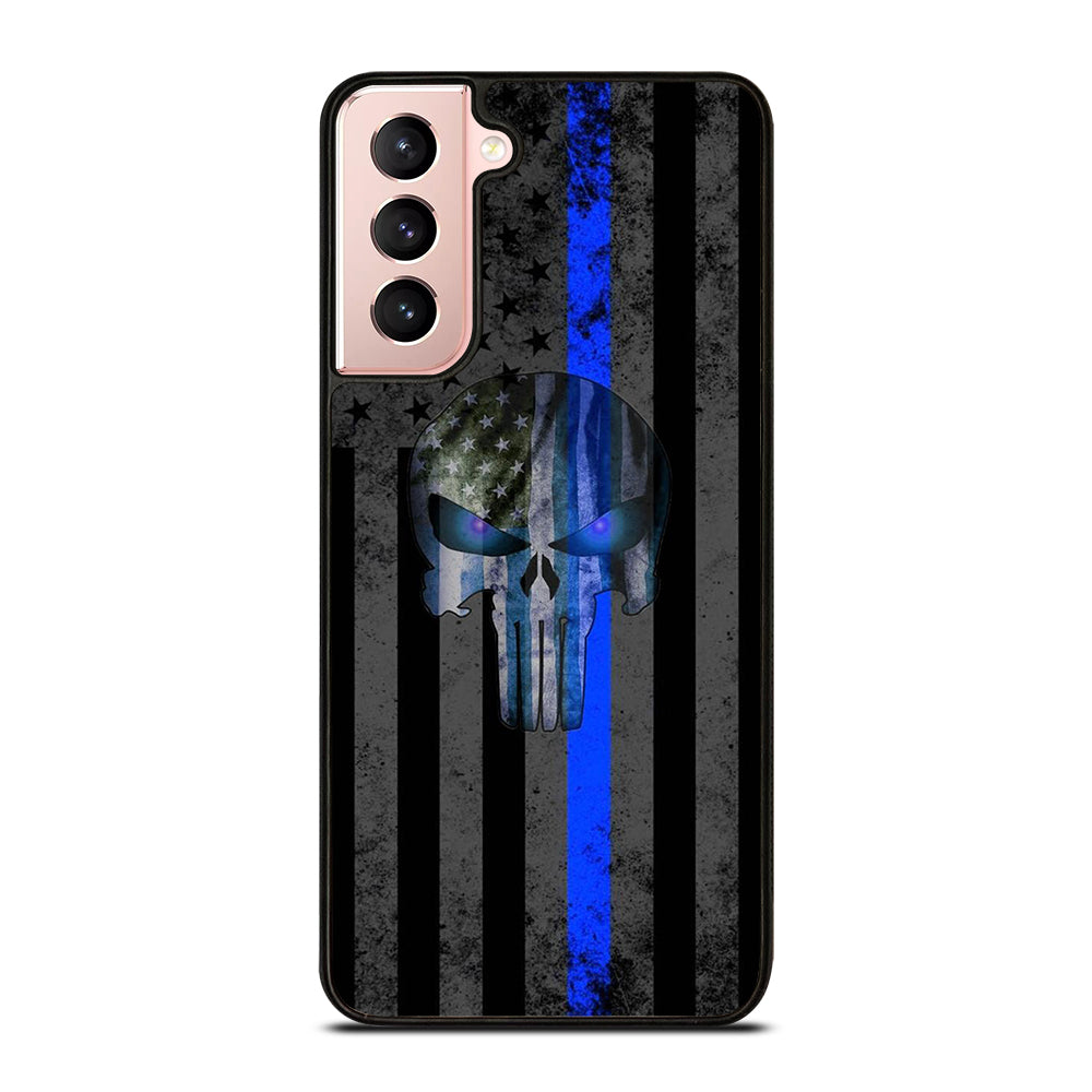 THIN BLUE LINE PUNISHER AMERICAN STRIPE LOGO Samsung Galaxy S21 Case Cover