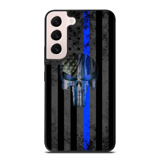 THIN BLUE LINE PUNISHER AMERICAN STRIPE LOGO Samsung Galaxy S22 Plus Case Cover