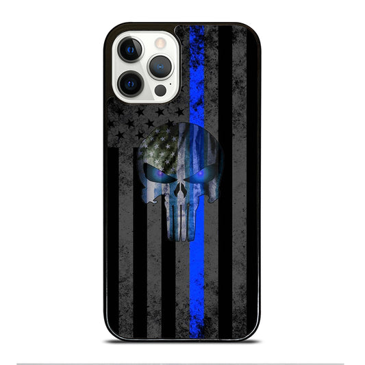 THIN BLUE LINE PUNISHER AMERICAN STRIPE LOGO iPhone 12 Pro Case Cover