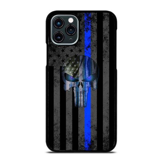 THIN BLUE LINE PUNISHER AMERICAN STRIPE LOGO iPhone 11 Pro Case Cover