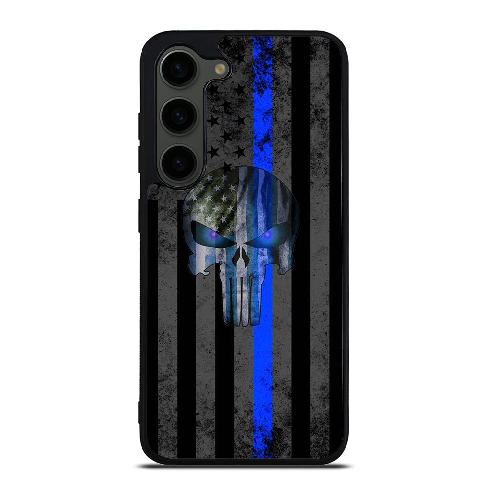 THIN BLUE LINE PUNISHER AMERICAN STRIPE LOGO Samsung Galaxy S23 Plus Case Cover