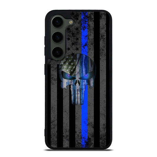 THIN BLUE LINE PUNISHER AMERICAN STRIPE LOGO Samsung Galaxy S23 Plus Case Cover