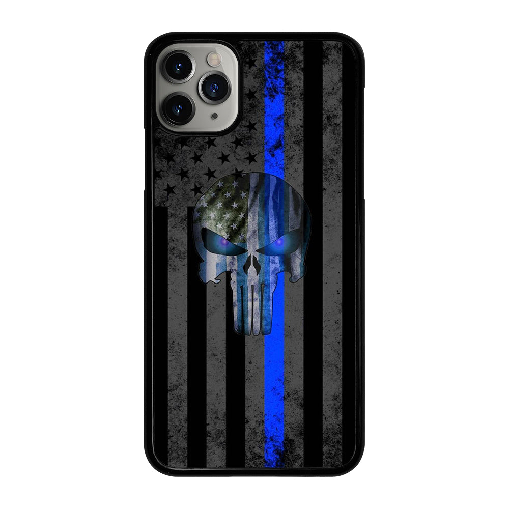 THIN BLUE LINE PUNISHER AMERICAN STRIPE LOGO iPhone 11 Pro Max Case Cover