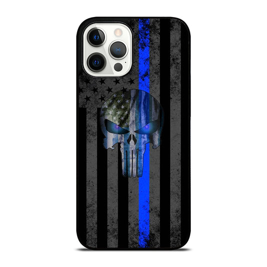 THIN BLUE LINE PUNISHER AMERICAN STRIPE LOGO iPhone 12 Pro Max Case Cover