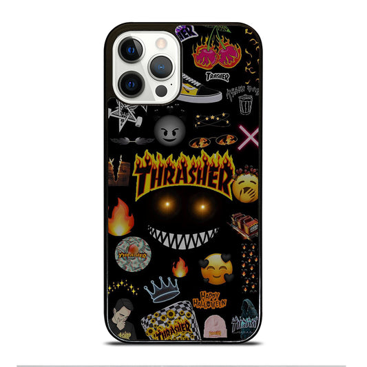 THRASER SKATEBOARD PATTERN iPhone 12 Pro Case Cover