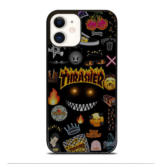 THRASER SKATEBOARD PATTERN iPhone 12 Case Cover