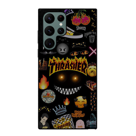 THRASER SKATEBOARD PATTERN Samsung Galaxy S22 Ultra Case Cover
