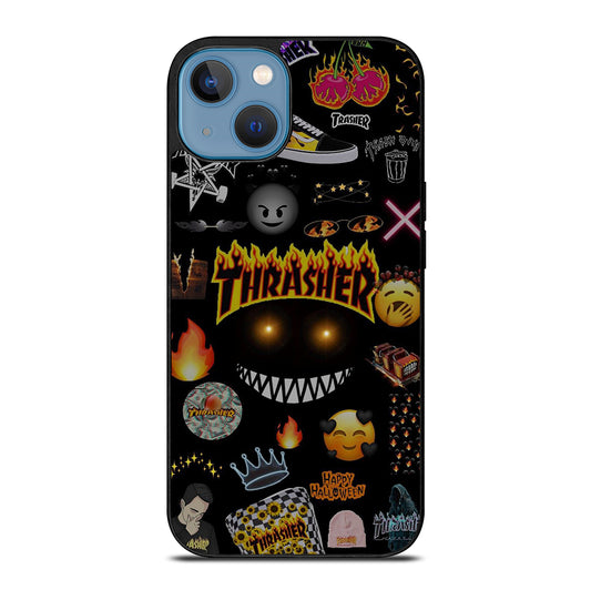 THRASER SKATEBOARD PATTERN iPhone 13 Case Cover