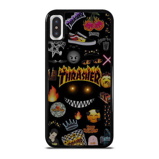 THRASER SKATEBOARD PATTERN iPhone X / XS Case Cover