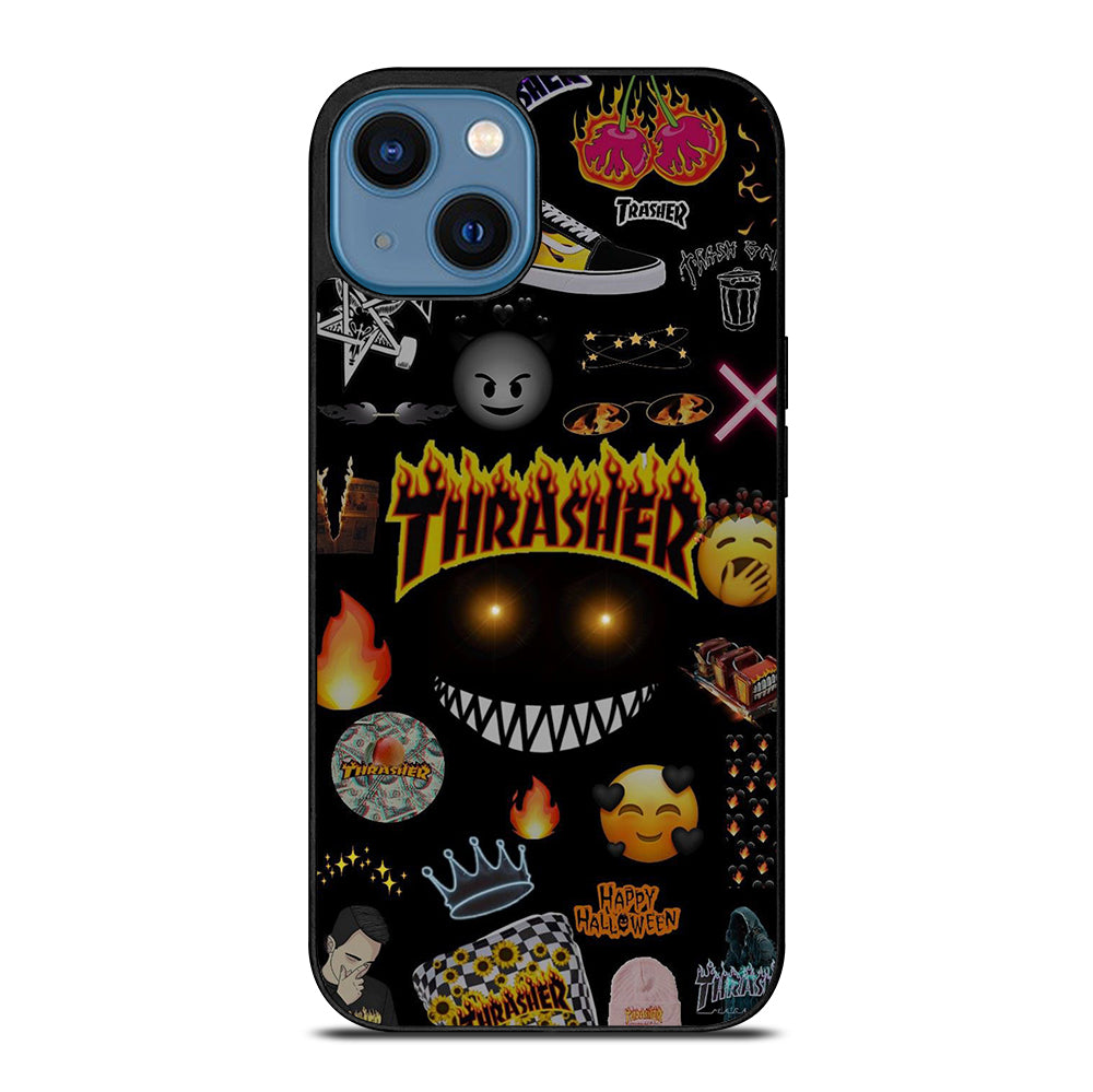 THRASER SKATEBOARD PATTERN iPhone 14 Case Cover