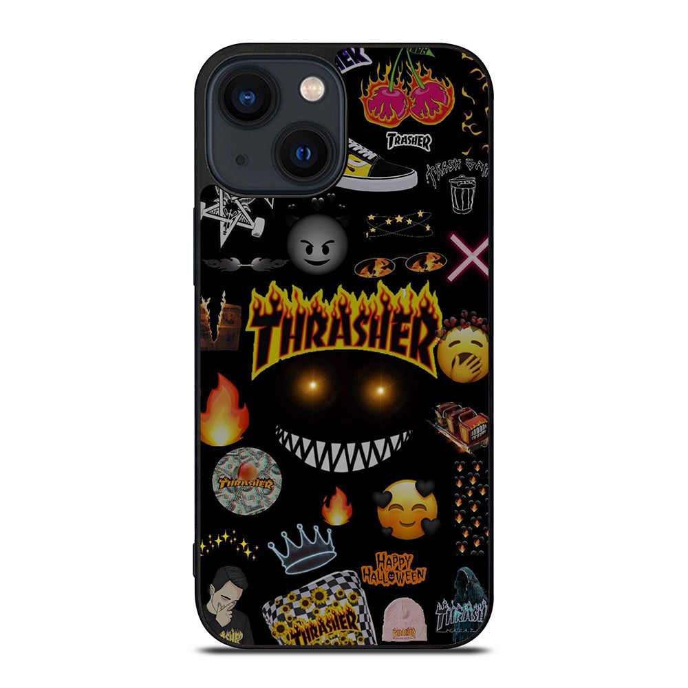 THRASER SKATEBOARD PATTERN iPhone 14 Plus Case Cover