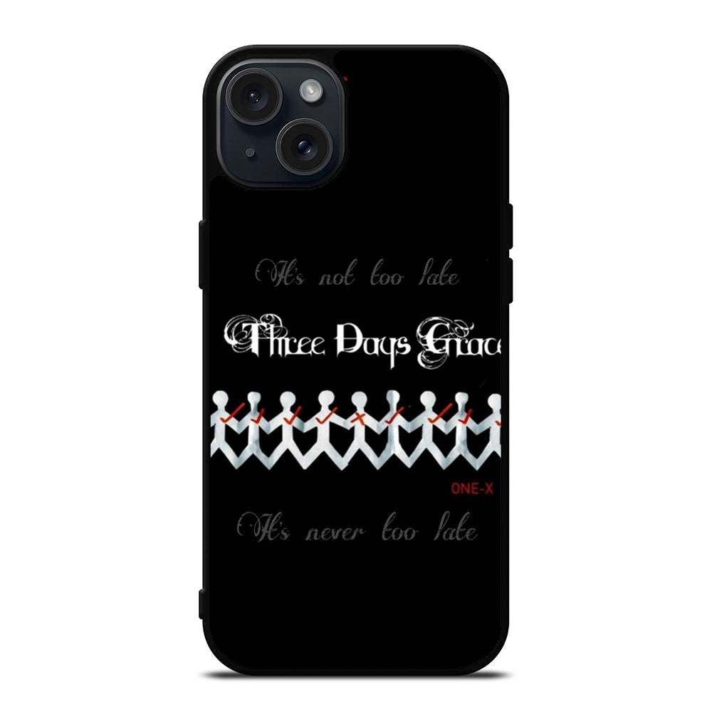 THREE DAYS GRACE LOGO BAND iPhone 15 Plus Case Cover