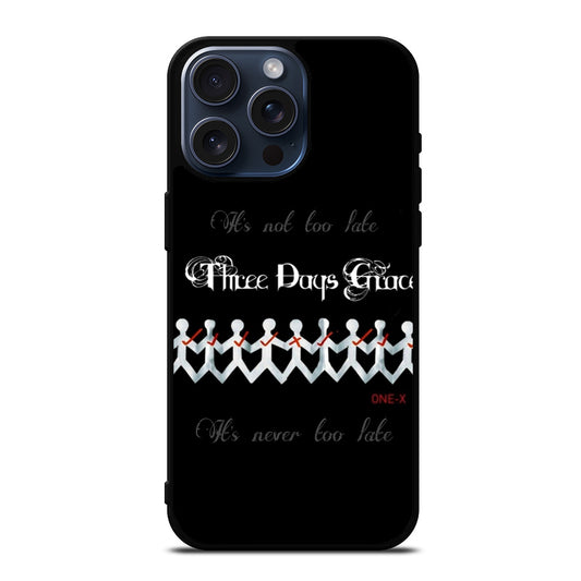 THREE DAYS GRACE LOGO BAND iPhone 15 Pro Max Case Cover