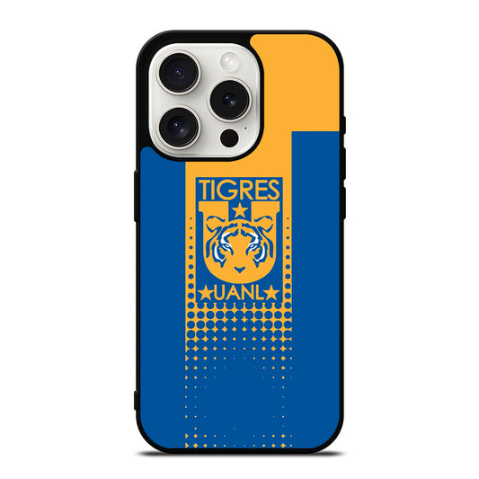 TIGRES UANL CLUB DE FUTBOL LOGO 3 iPhone 15 Pro Case Cover