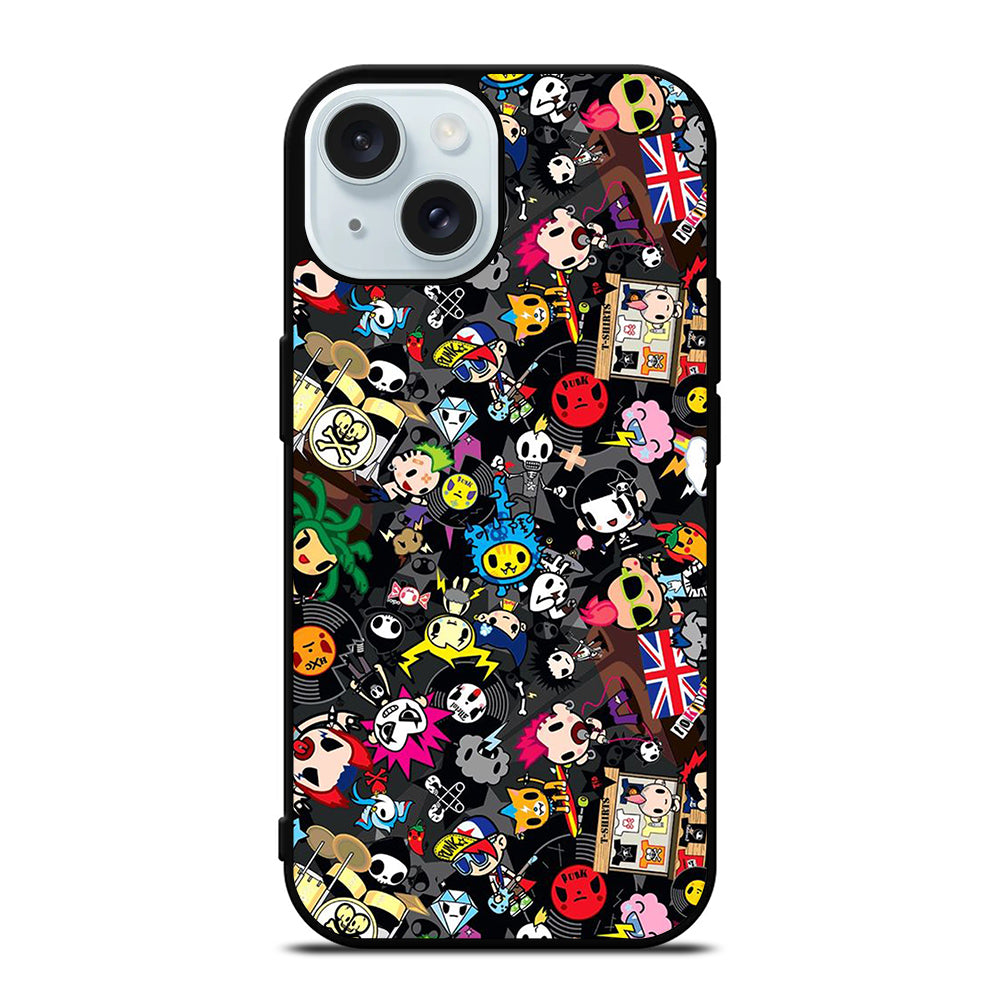 TOKIDOKI ALL CHARACTER iPhone 15 Case Cover