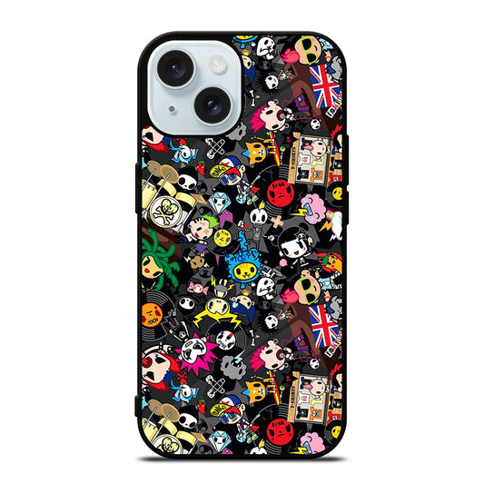 TOKIDOKI ALL CHARACTER iPhone 15 Case Cover