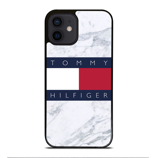 TOMMY HILFIGER WHITE MARBLE iPhone 12 Mini Case Cover