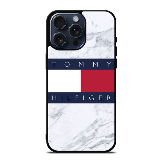TOMMY HILFIGER WHITE MARBLE iPhone 15 Pro Max Case Cover
