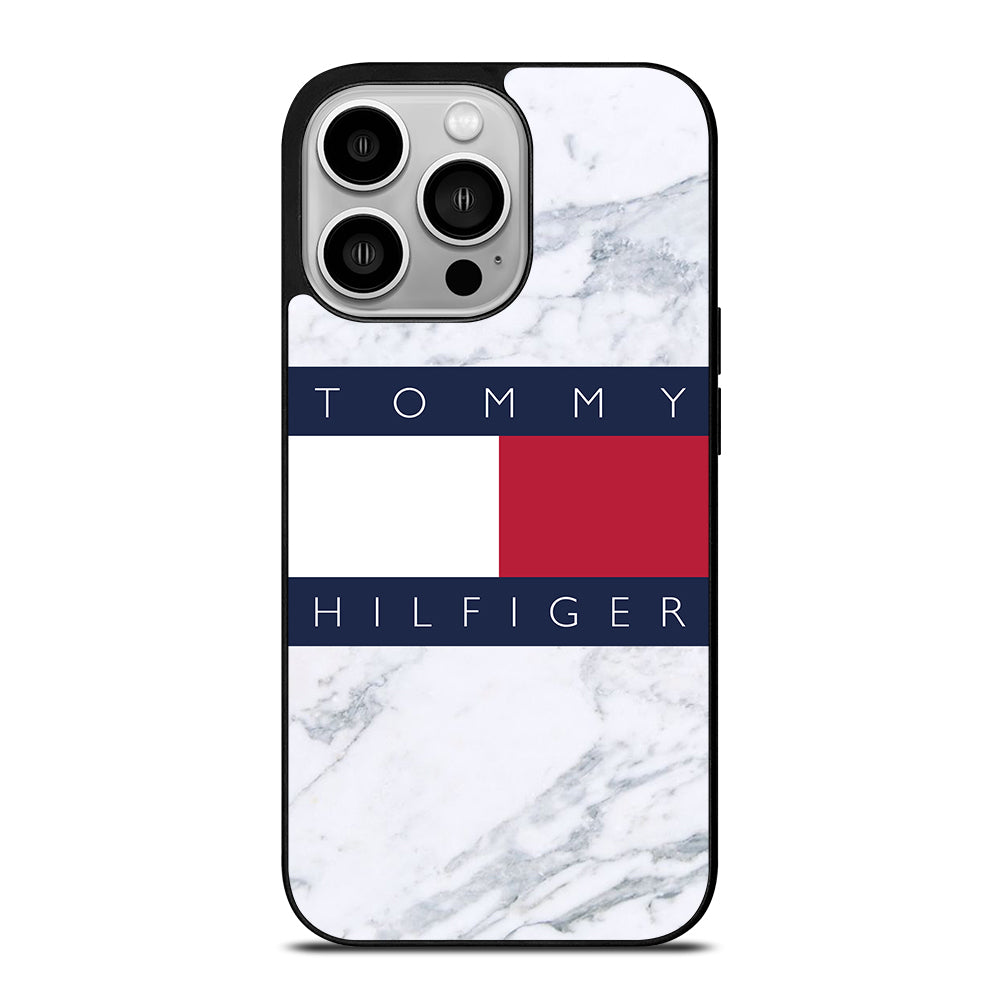 TOMMY HILFIGER WHITE MARBLE iPhone 14 Pro Case Cover