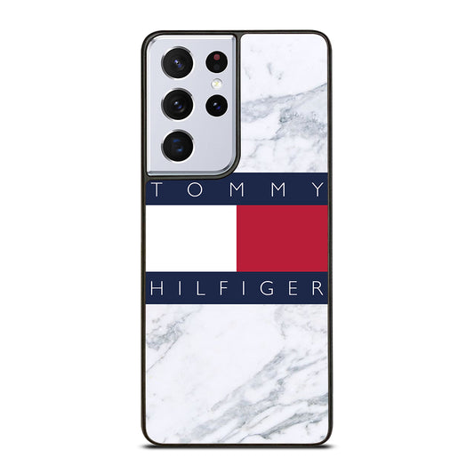 TOMMY HILFIGER WHITE MARBLE Samsung Galaxy S21 Ultra Case Cover