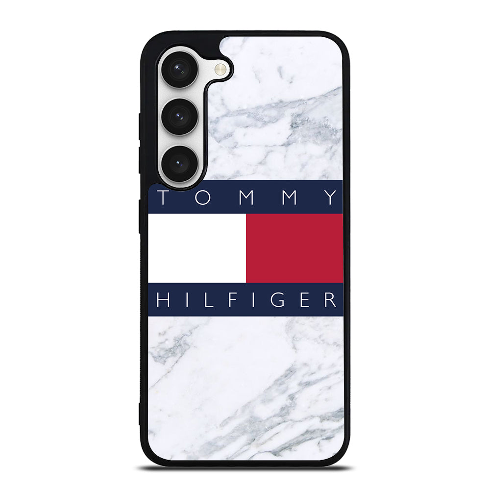 TOMMY HILFIGER WHITE MARBLE Samsung Galaxy S23 Case Cover