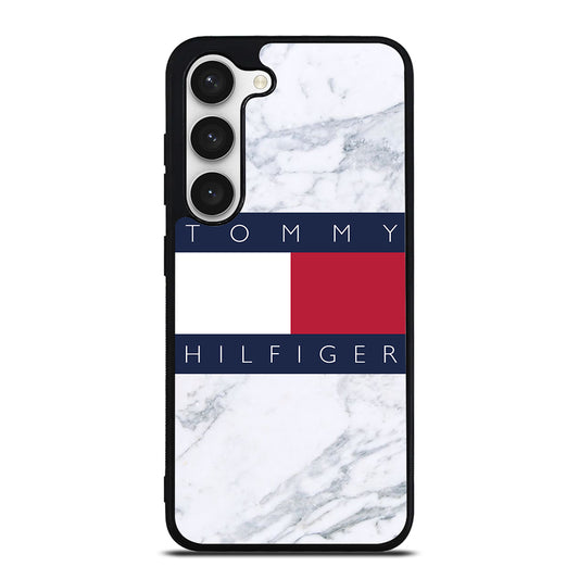 TOMMY HILFIGER WHITE MARBLE Samsung Galaxy S23 Case Cover