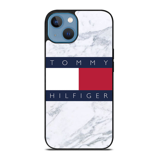 TOMMY HILFIGER WHITE MARBLE iPhone 13 Case Cover